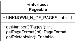 Interface shown as a rectangle with compartments.