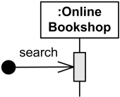 Online Bookshop gets search message of unknown origin.